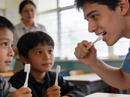 Tufts HSDA Brings Oral Health Lessons to Josiah Quincy Elementary School The Young Dentist