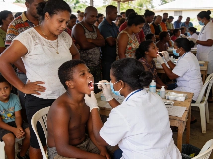 Free dental screenings in Nausori draw over one thousand residents in a single day